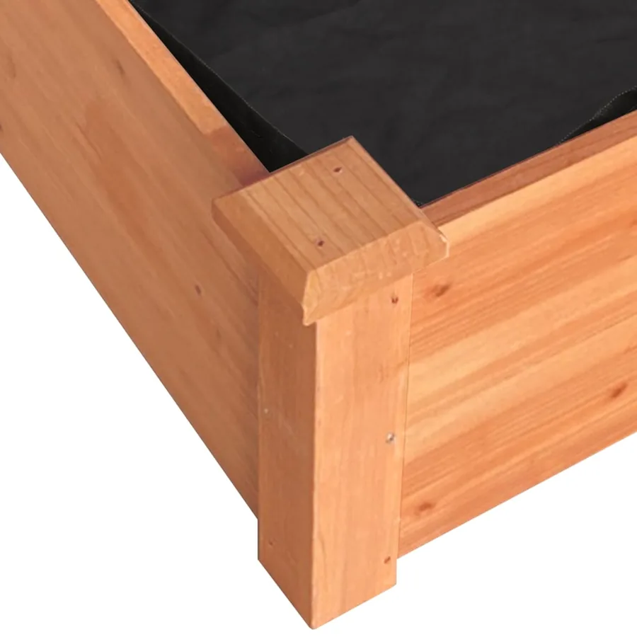 Lit surélevé de jardin doublure 240x45x25 cm bois massif sapin - 7