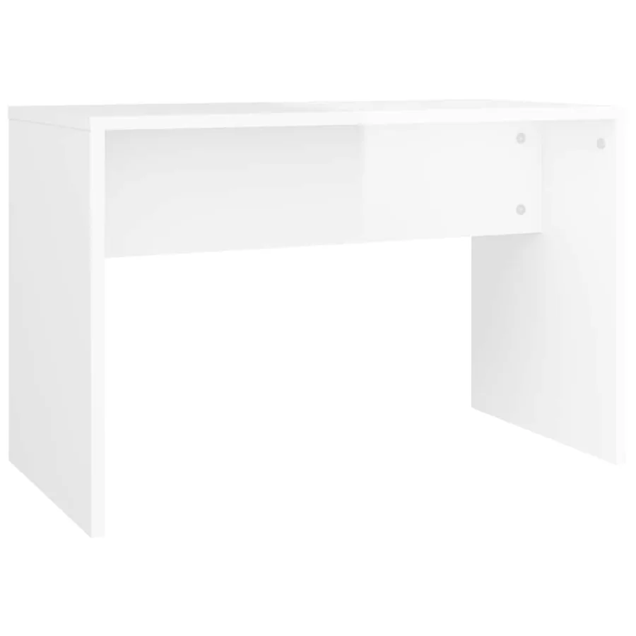 Ensemble de coiffeuse avec LED Blanc brillant Bois d'ingénierie - 7