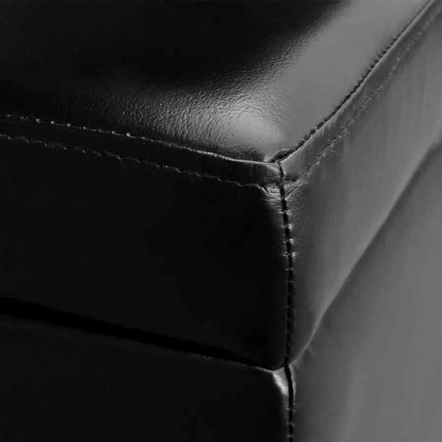 Banc long de rangement Bois Noir - 5