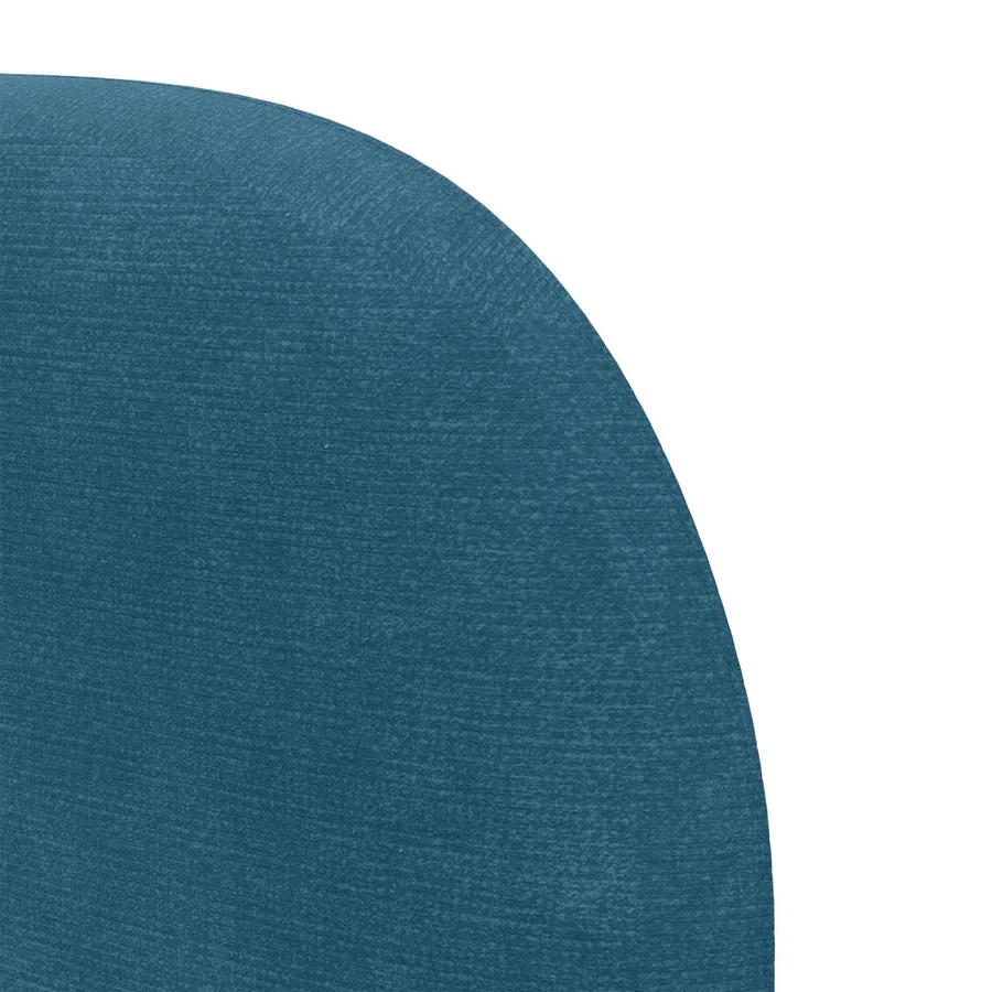 Oreille de tête de lit Bleu 80 x 23 x 6 cm Velours - 9