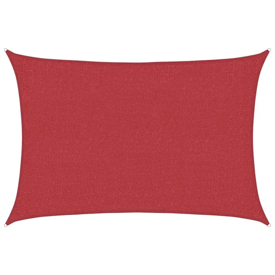 Voile d'ombrage 160 g/m² Rouge 2,5x3,5 m PEHD - 2