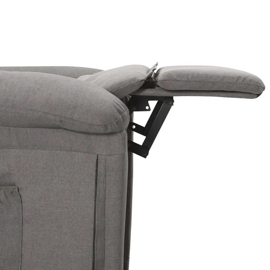 Fauteuil inclinable électrique Gris clair Tissu - 7