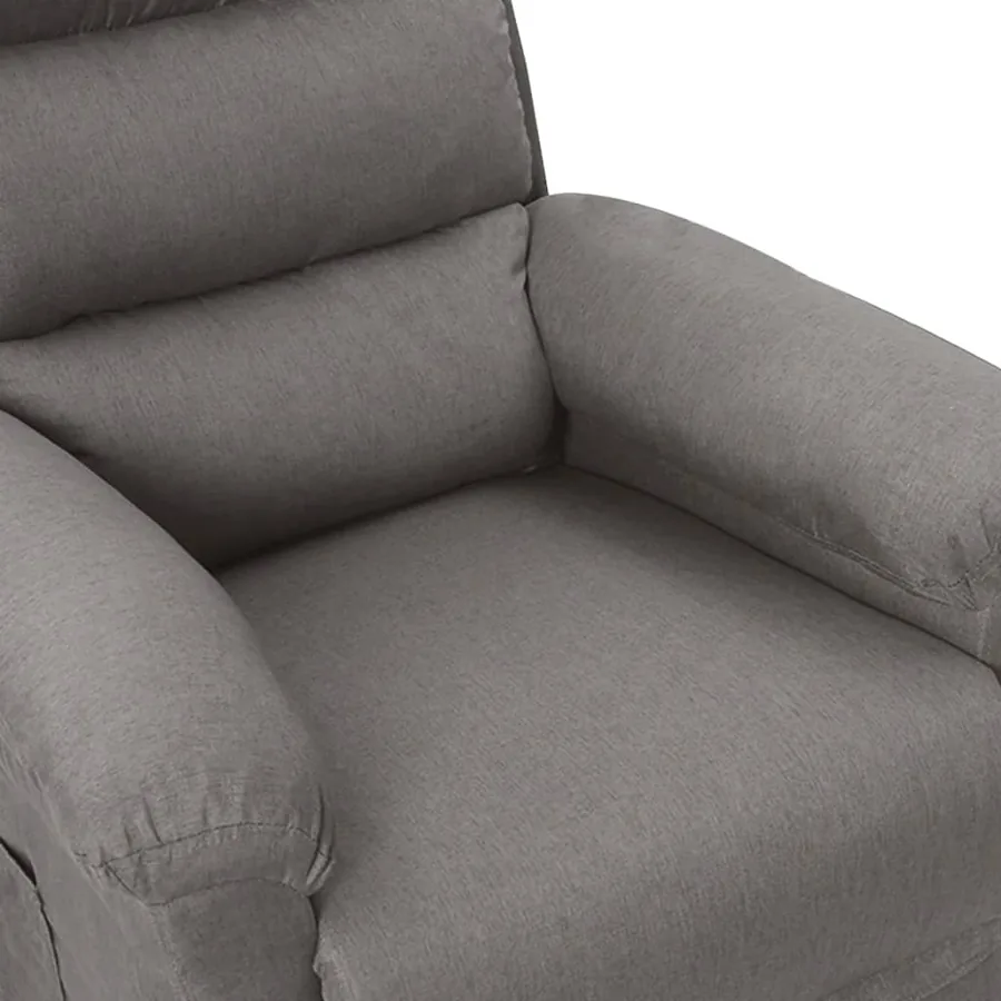Fauteuil inclinable électrique Gris clair Tissu - 8
