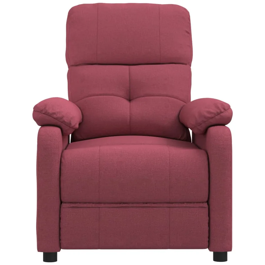 Fauteuil de massage Rouge bordeaux Tissu - 3