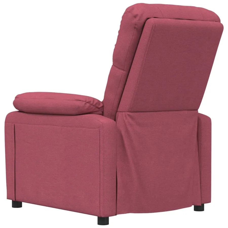 Fauteuil de massage Rouge bordeaux Tissu - 5