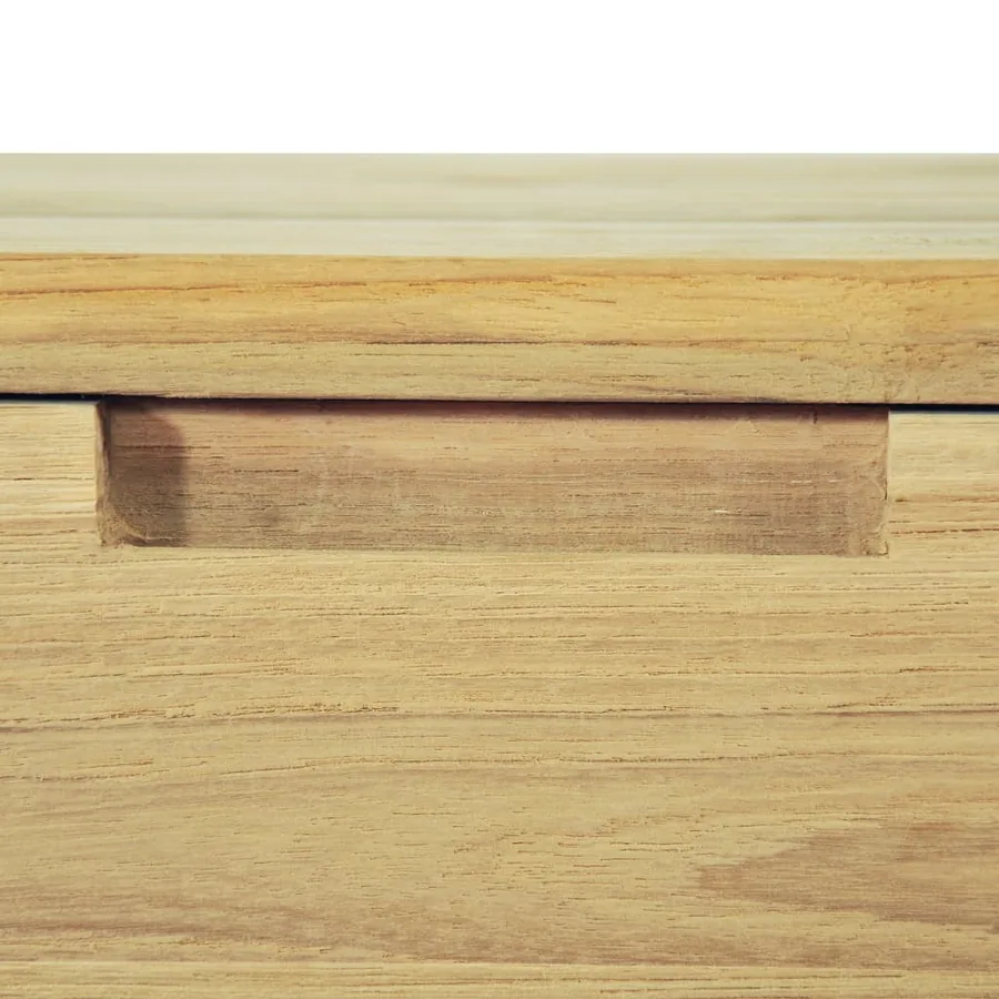 Meuble TV 120x35x35 cm Teck massif - 9