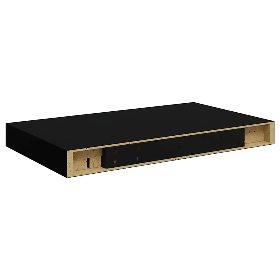 Étagère murale flottante noir 40x23,5x3,8 cm MDF - 8