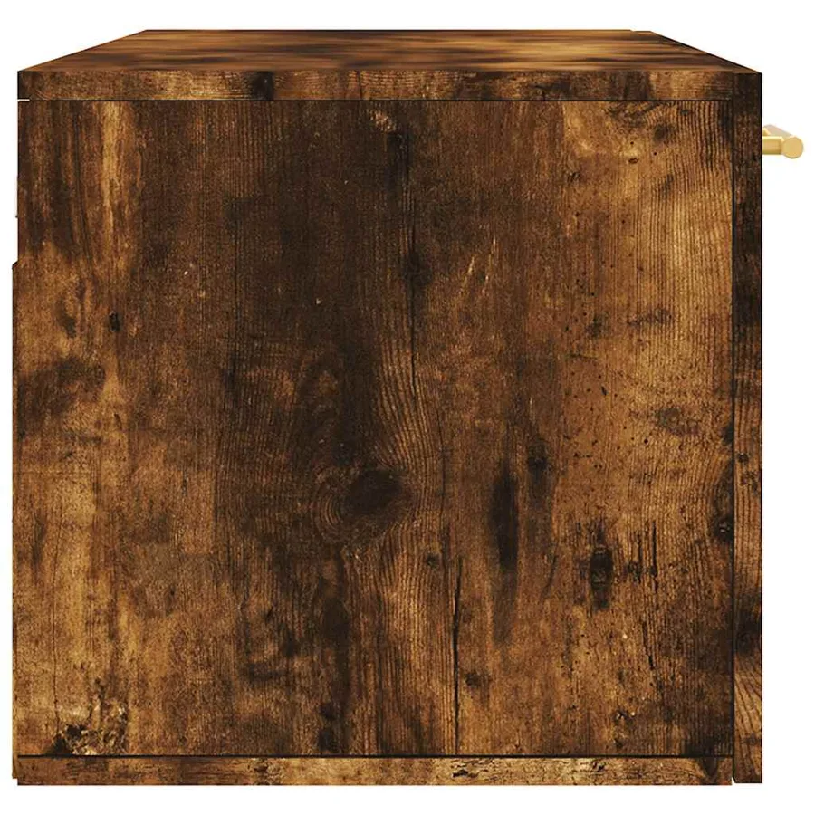 Armoire murale Chêne fumé 100x36,5x35 cm Bois d'ingénierie - 7