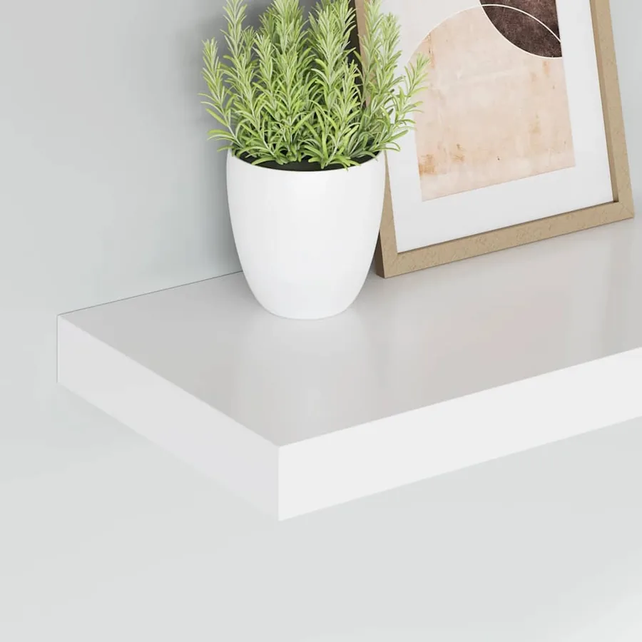 Étagères murales flottantes 4 pcs blanc 40x23,5x3,8 cm MDF - 4