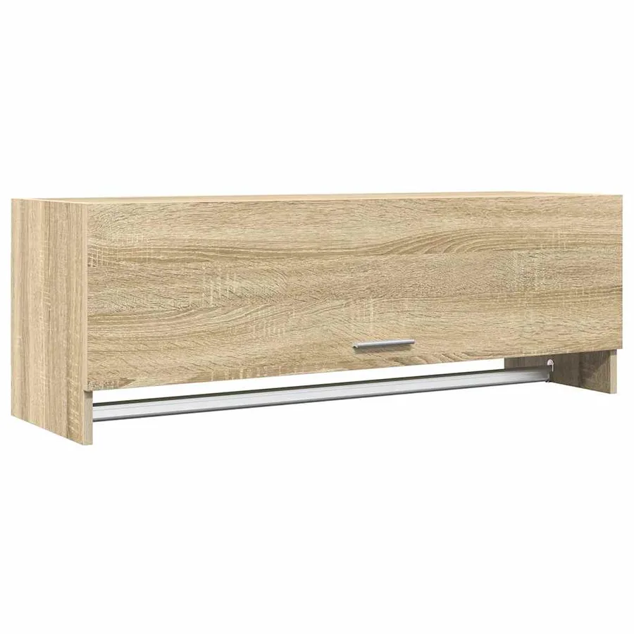 Garde-robe chêne sonoma 100x32,5x35 cm bois d'ingénierie - 2