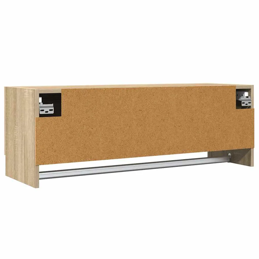 Garde-robe chêne sonoma 100x32,5x35 cm bois d'ingénierie - 7