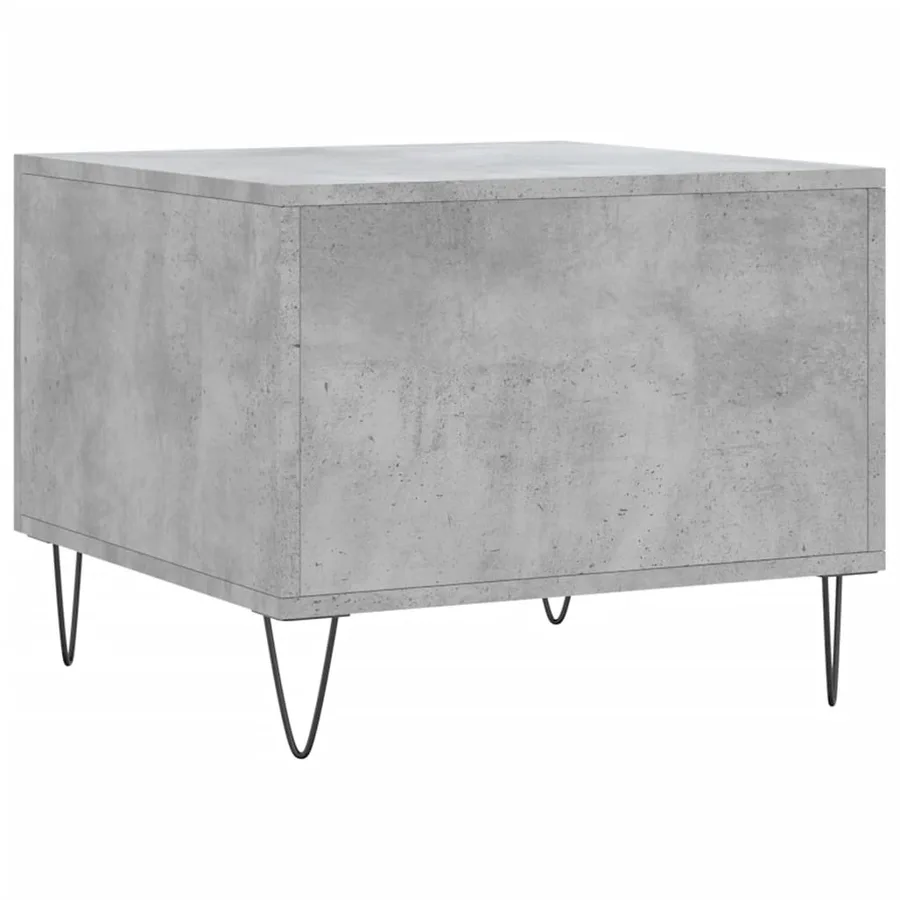 Tables basses 2 pcs gris béton 50x50x40 cm bois d'ingénierie - 9