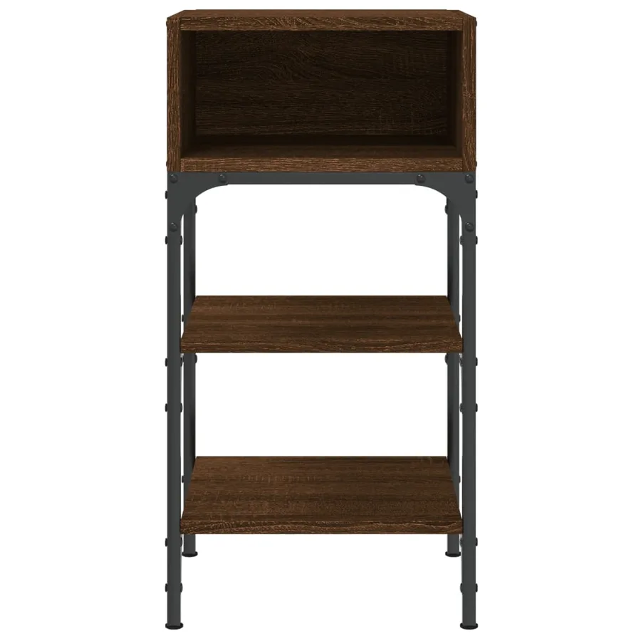 Tables de chevet 2 pcs chêne marron 35x34,5x70 cm - 5