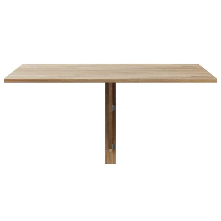 Table murale rabattable en chêne 100x60 cm - 4