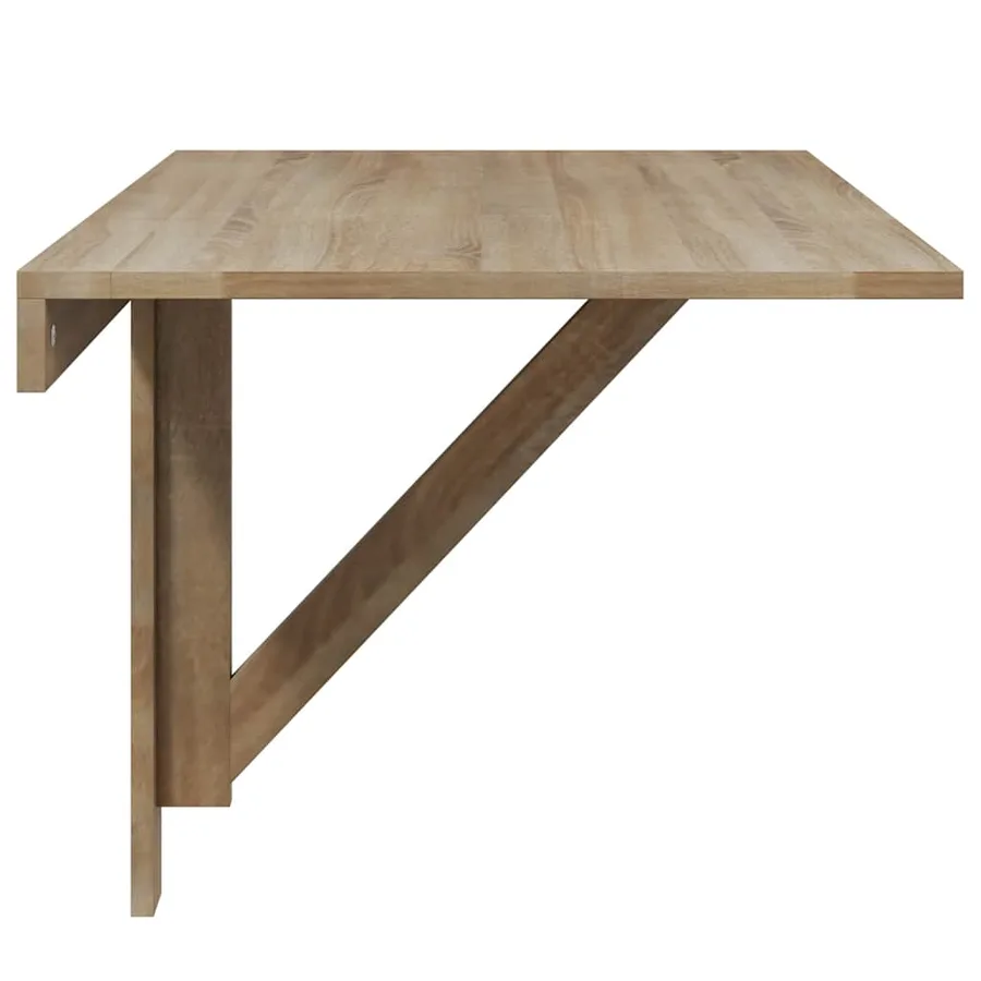 Table murale rabattable en chêne 100x60 cm - 6