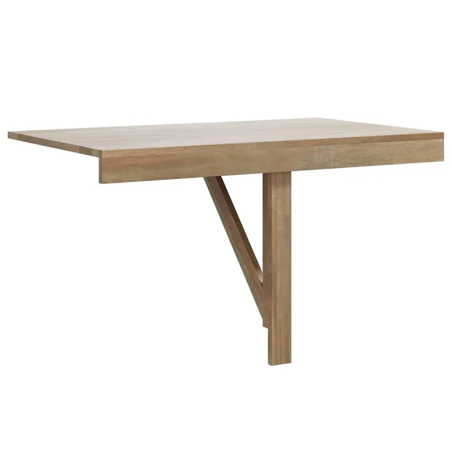 Table murale rabattable en chêne 100x60 cm - 7