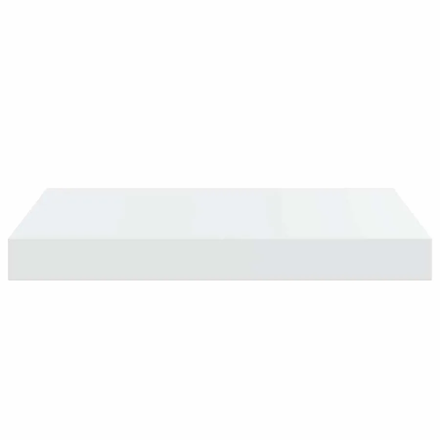 Étagère murale flottante 2 pcs Blanc brillant 40x23,5x3,8 cm MDF - 6