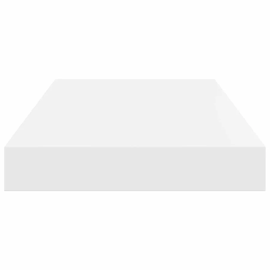 Étagère murale flottante 2 pcs Blanc brillant 40x23,5x3,8 cm MDF - 8