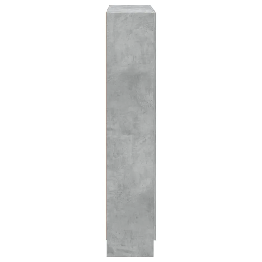 Bibliothèque Gris béton 82,5x30,5x150 cm Bois d’ingénierie - 6