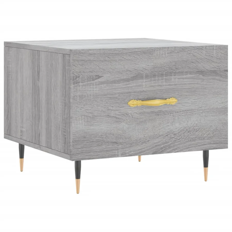 Tables basses 2 pcs sonoma gris 50x50x40 cm bois d'ingénierie - 5