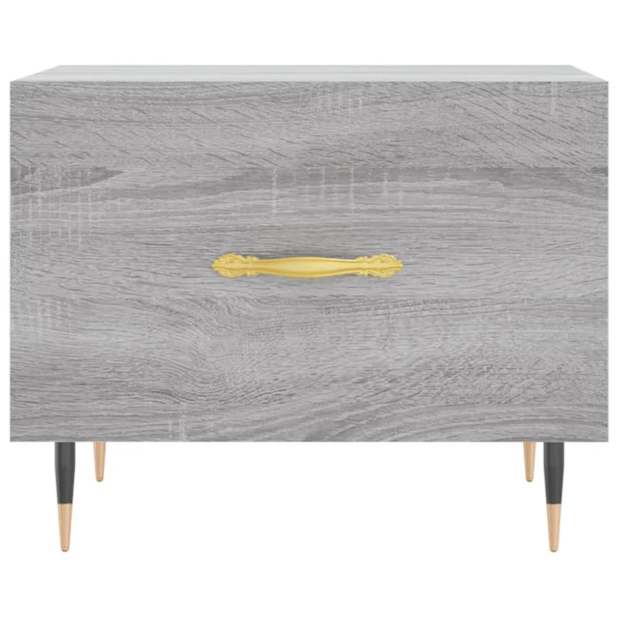 Tables basses 2 pcs sonoma gris 50x50x40 cm bois d'ingénierie - 6