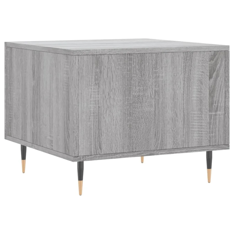 Tables basses 2 pcs sonoma gris 50x50x40 cm bois d'ingénierie - 9