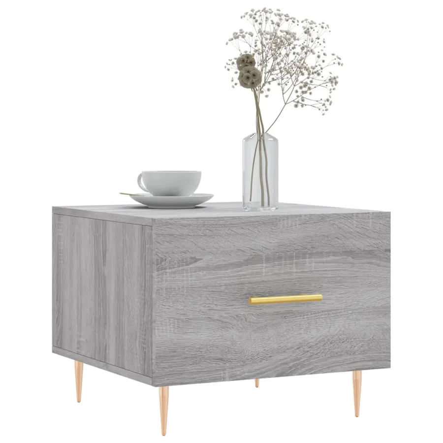 Tables basses 2 pcs sonoma gris 50x50x40 cm bois d'ingénierie - 3