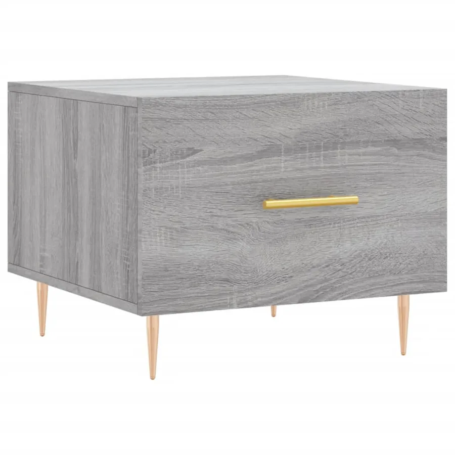 Tables basses 2 pcs sonoma gris 50x50x40 cm bois d'ingénierie - 5