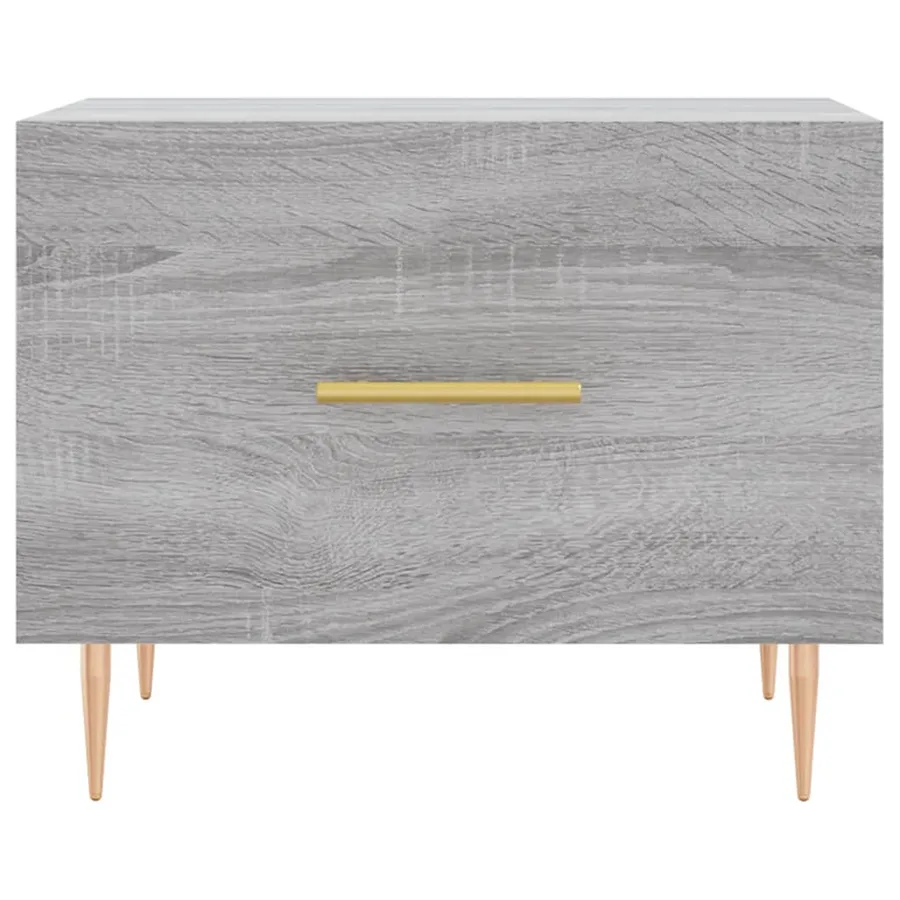 Tables basses 2 pcs sonoma gris 50x50x40 cm bois d'ingénierie - 6