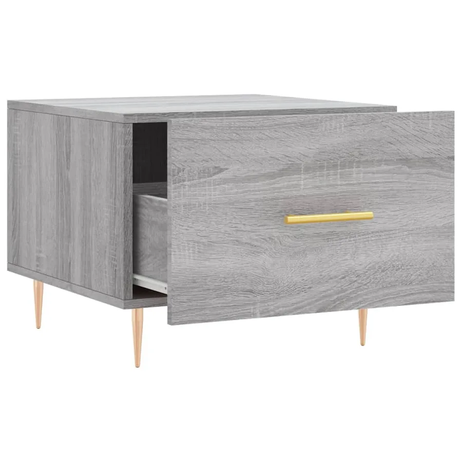 Tables basses 2 pcs sonoma gris 50x50x40 cm bois d'ingénierie - 7