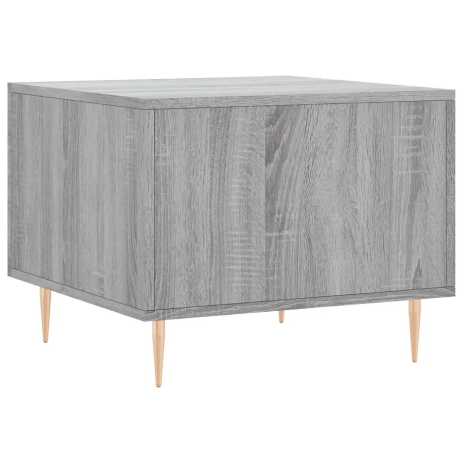 Tables basses 2 pcs sonoma gris 50x50x40 cm bois d'ingénierie - 9