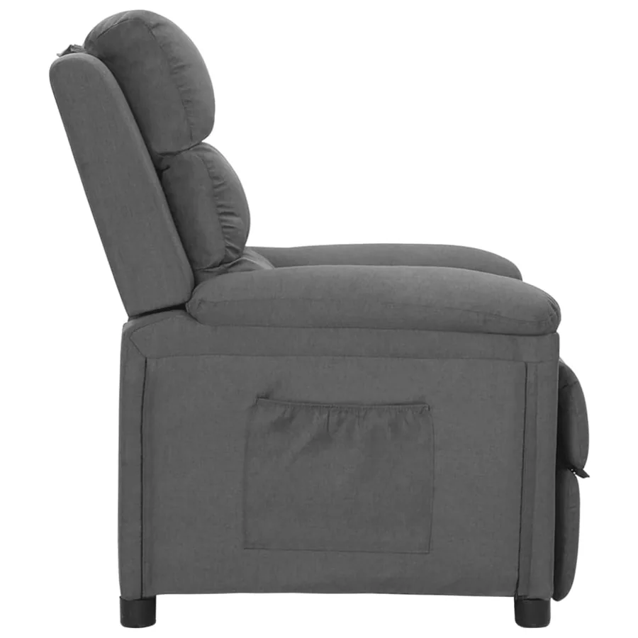 Fauteuil inclinable Gris clair Tissu - 3