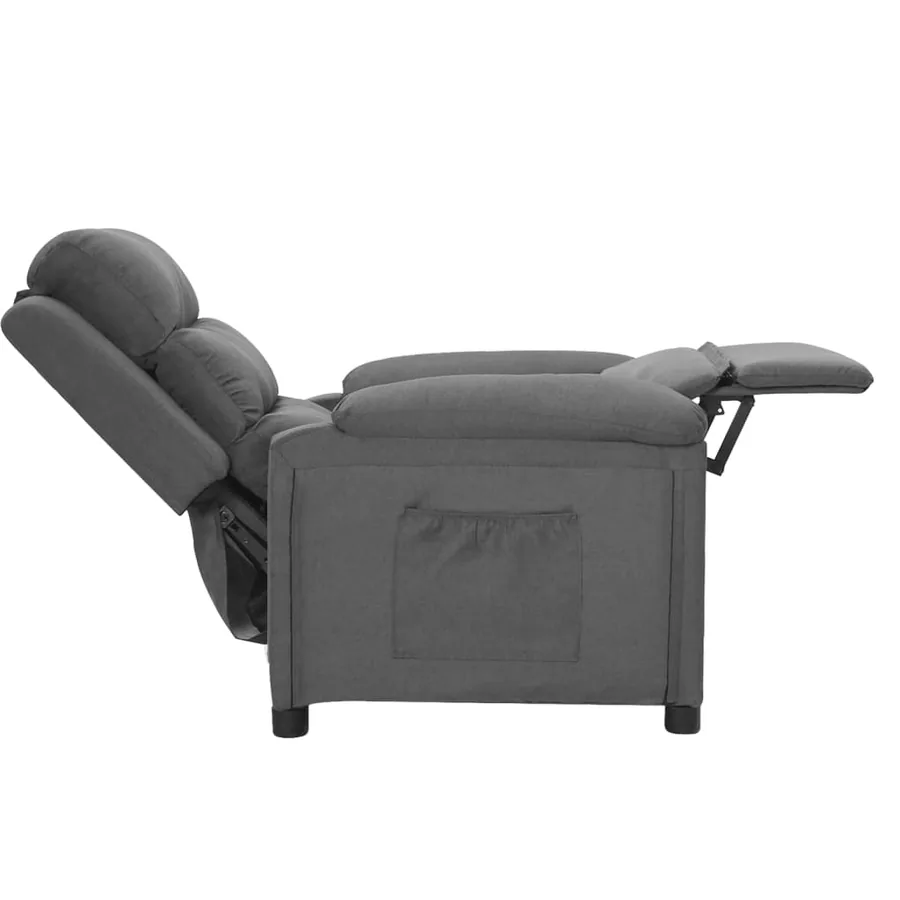 Fauteuil inclinable Gris clair Tissu - 4