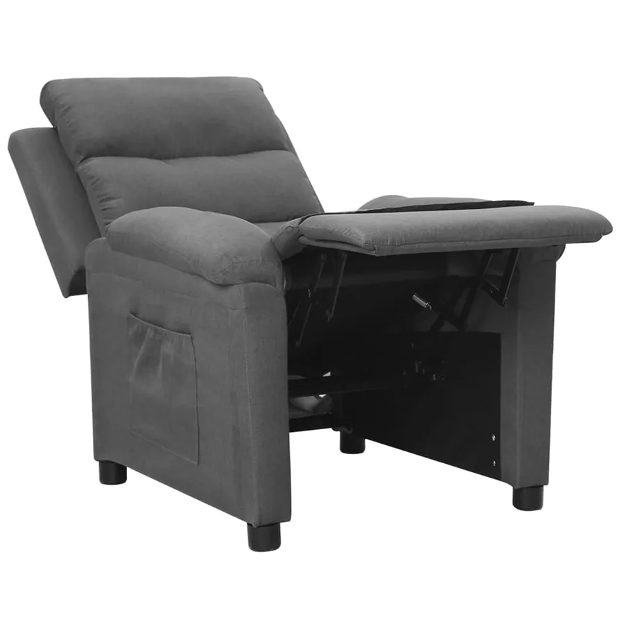 Fauteuil inclinable Gris clair Tissu - 7