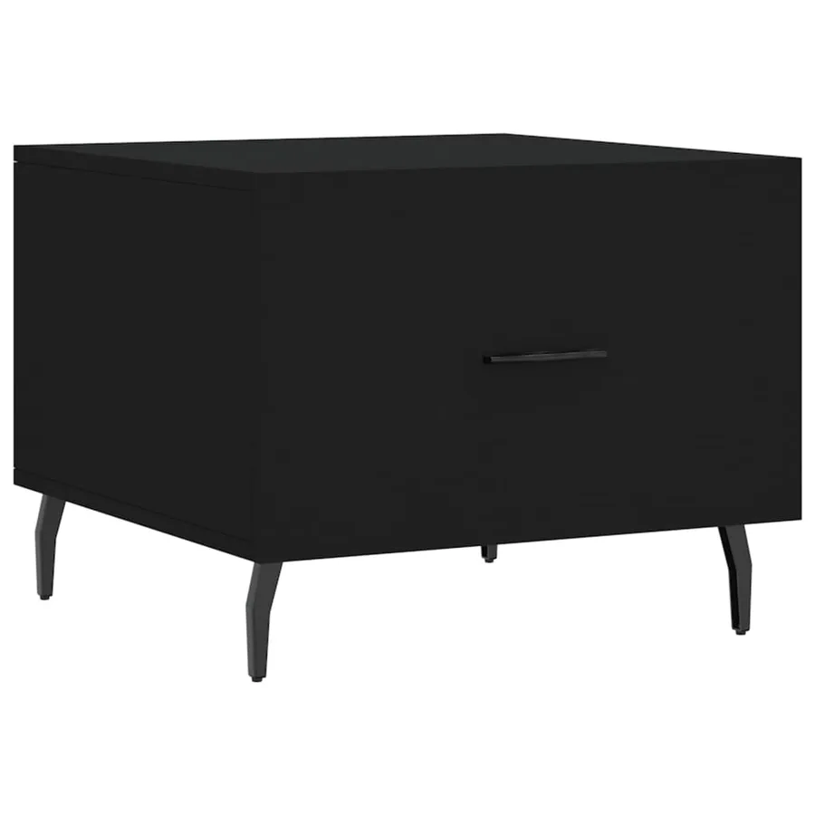 Tables basses 2 pcs noir 50x50x40 cm bois d'ingénierie - 5