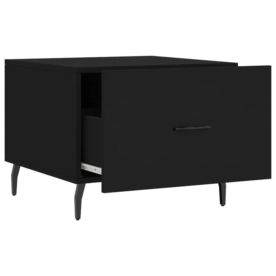 Tables basses 2 pcs noir 50x50x40 cm bois d'ingénierie - 7