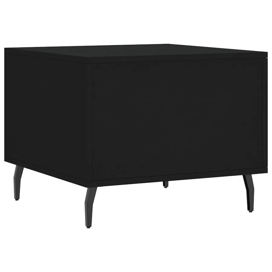 Tables basses 2 pcs noir 50x50x40 cm bois d'ingénierie - 9