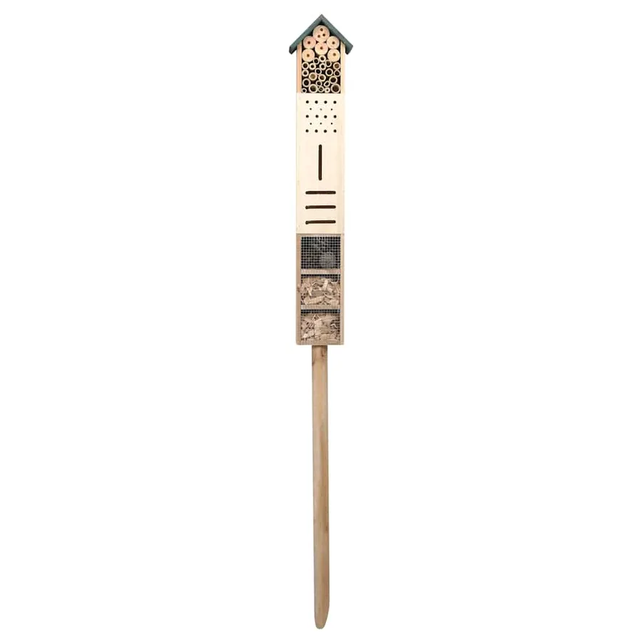 Hôtel à insectes 15x11x150 cm Bois de sapin - 2