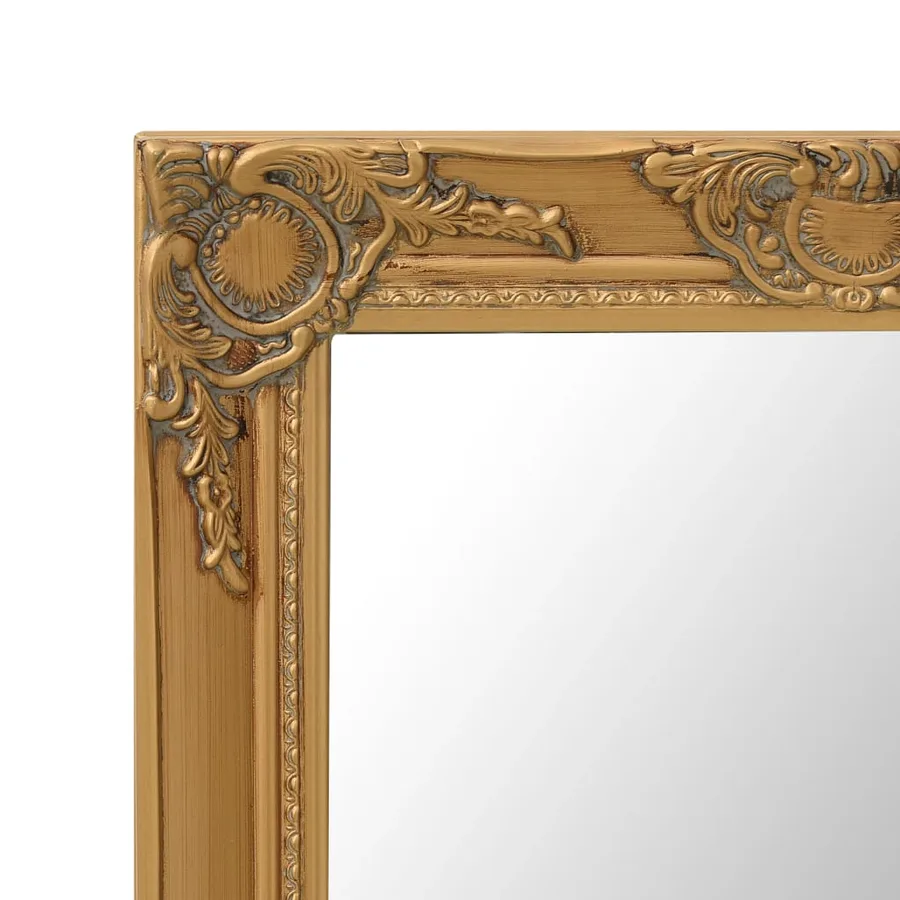 Miroir mural style baroque 60x60 cm Doré - 4