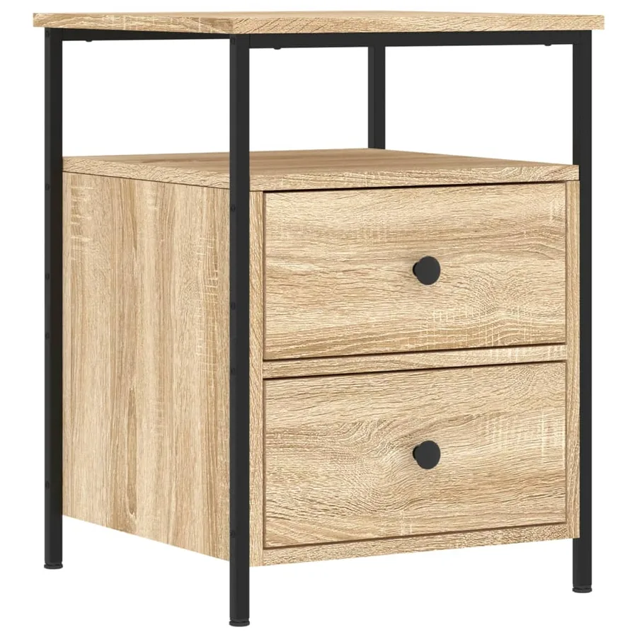 Table de chevet chêne sonoma 44x45x60 cm bois d'ingénierie - 2