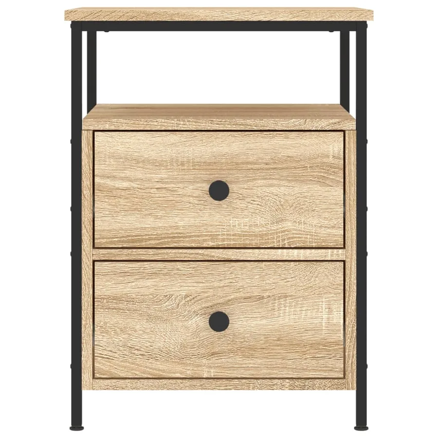 Table de chevet chêne sonoma 44x45x60 cm bois d'ingénierie - 3
