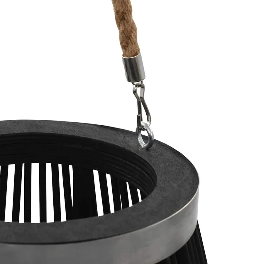 Bougeoir suspendu Bambou Noir 95 cm - 4