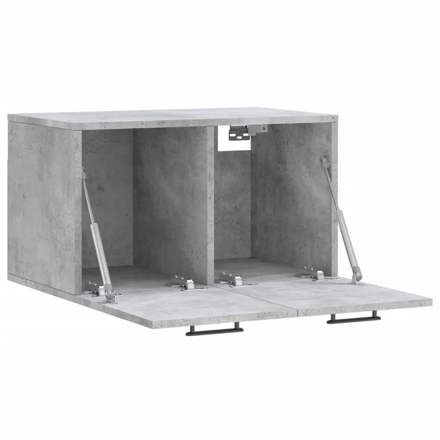 Armoire murale Gris béton 60x36,5x35 cm Bois d'ingénierie - 6