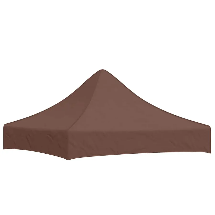 Toit de tente de réception 2x2 m Marron 270 g/m² - 2
