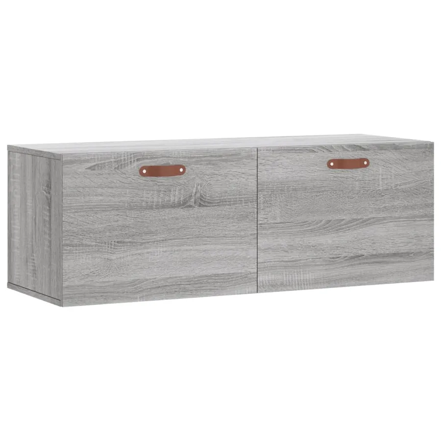 Armoire murale sonoma gris 100x36,5x35 cm bois d'ingénierie - 2