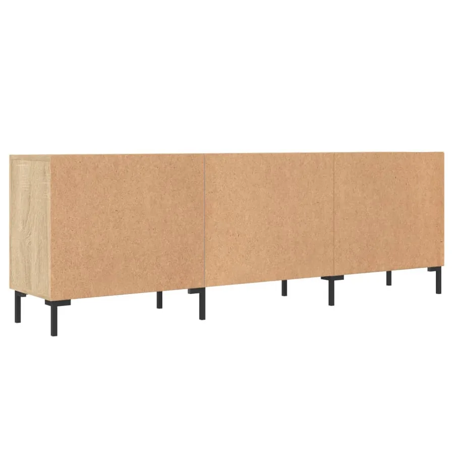 Meuble TV chêne sonoma 150x30x50 cm bois d'ingénierie - 8