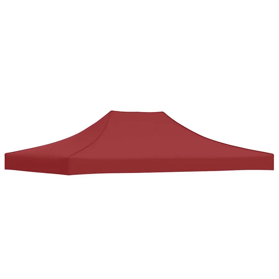 Toit de tente de réception 4,5x3 m Bordeaux 270 g/m² - 2