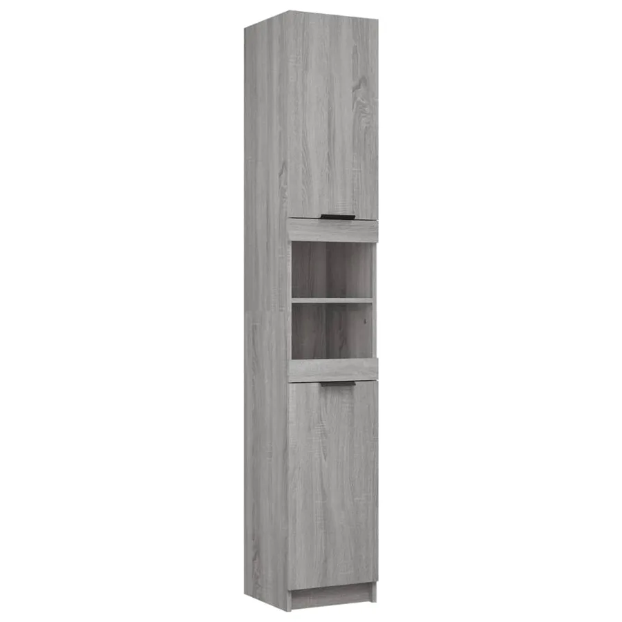 Meubles de salle de bain 5 pcs Sonoma gris Bois d'ingénierie - 6