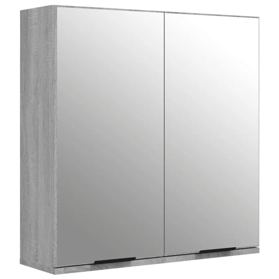 Meubles de salle de bain 5 pcs Sonoma gris Bois d'ingénierie - 7
