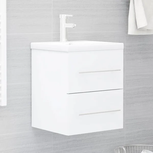Armoire d'évier Blanc 41x38,5x48 cm Bois d’ingénierie